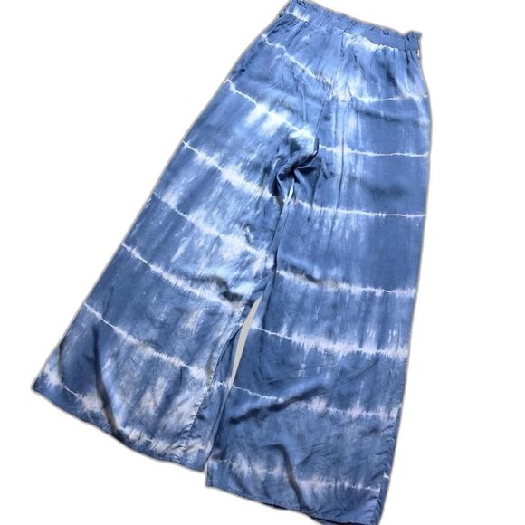 Hem & Thread Pants - Hem & Thread Women's Blue and White Trousers sz M